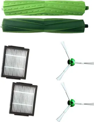Produktbild von Ersatzzubehörset für iRobot Roomba Serie I, iRobot i7, E5 und E6: Filter, Hauptbürste und Seitenbürste (anpassbar)