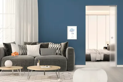 Produktbild von Pertura Glasschiebetür Dallar Satin 1980x860x8 mm rechts für System Eclisse Unico und Knauf Pocket Kit Easy