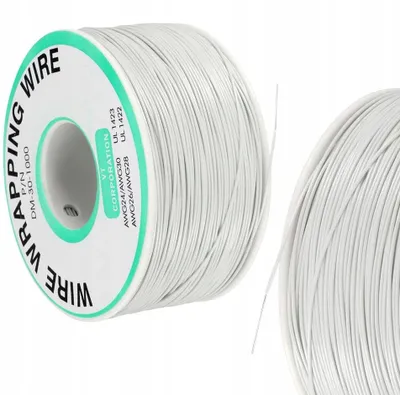 Produktbild von Kynar-Draht AWG 0,25 mm, weiß, 200 m