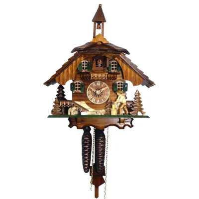 Produktbild von Engstler - 4441/8 - Kuckucksuhr - 8-Tage-Kettenzugwerk - Nussbaum