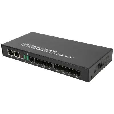 Zdjęcie produktu dla Przełącznik światłowodowy Ethernet, nadajnik-odbiornik światłowodowy Ethernet, nadajnik-odbiornik światłowodowy Gigabit, nadajnik-odbiornik sieciowy, akcesoria sieciowe, zasilanie elektroniczne