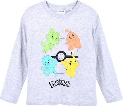 Produktbild von Langarmshirt Pokémon Grau 110 cm