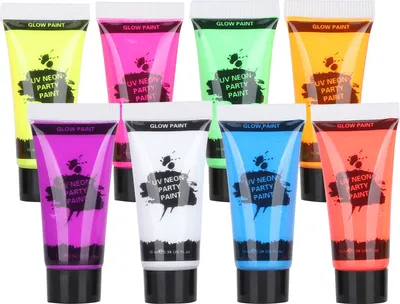 Produktbild von 10 ml Körperfarbe Set Blacklight Face- und Make -up -Fluoreszenzfarben