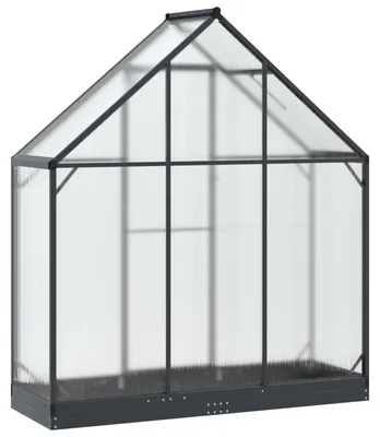 Produktbild von vidaXL Garten Gewächshaus mit Tür Anthrazit 183,5 x 63,5 x 207 cm