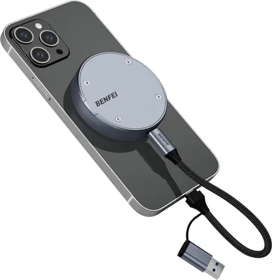 Produktbild von BENFEI Magnetisches M.2 NVMe 2230 SSD Gehäuse Kompatibel mit Magsafe für iPhone 15 Pro Max ProRes,10Gbps USB C 3.2 Gen2