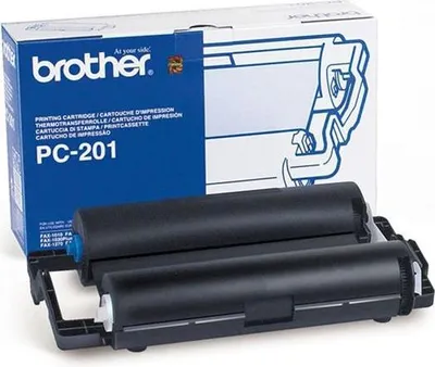 Produktbild von Brother PC-201 Fax-Zubehör Faxkassette + Farbband 420 Seiten Schwarz 1 Stück(e)