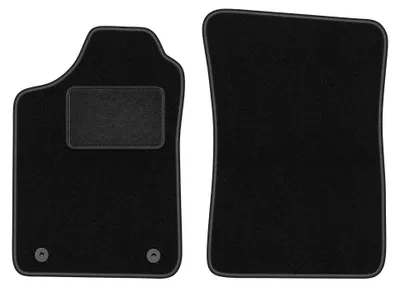 Image de Tapis avant en moquette pour Renault 19 1988-1996 (cabriolet/à hayon/Seden) – 2 pièces, noirs, sur mesure – Wielganizator LUX