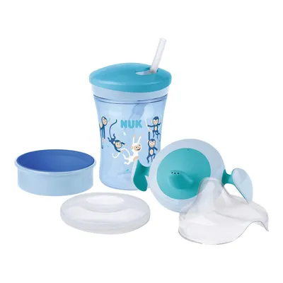 Produktbild von NUK 3-in-1 Trinklernset mit Trainer Cup Schnabeltasse (6+ Monate), Magic Cup 360° Trinklernbecher (8+ M) & Action Cup Trinkflasche Kinder (12+ M) | 23