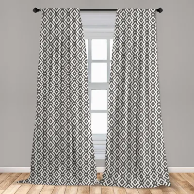 Immagine prodotto di Abakuhaus, tende per finestre, motivi geometrici, set da 2 pannelli, 150 x 225 cm