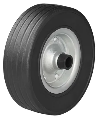 Obrázok produktu pre 341541V01 Náhradné koleso pre oporné koleso, kovový ráfik s celogumovou pneumatikou 220 x 65 mm, nosnosť 300 kg