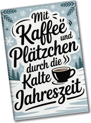 Produktbild von Winterliches Kaffee und Plätzchen Souvenir Magnet
