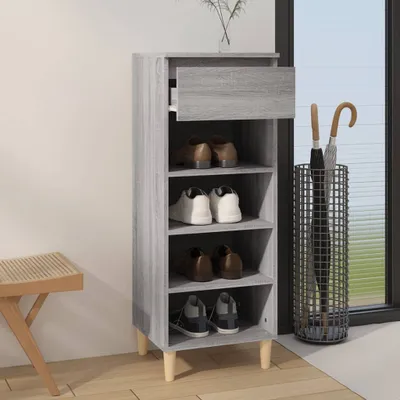 Obrázek produktu pro vidaXL Botník Grey Sonoma 40x36x105 cm Materiál na bázi dřeva - Botník - Botníky - Regály na boty