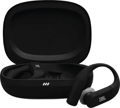 Productafbeelding van JBL Endurance Peak 4, draadloze oordopjes (TWS) voor sport, met Bluetooth, actieve ruisonderdrukking (ANC), IP68-waterdichtheid, zwart/grijs