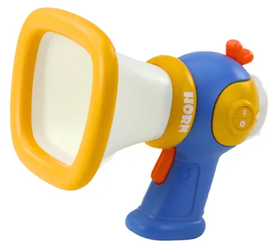 Productafbeelding van LEAN Toys 28029 Megafoon voor kinderen met stemvervormer en lichteffecten, blauw