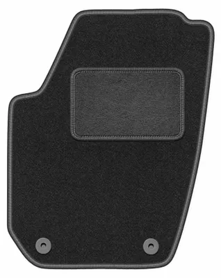 Produktbild von Fahrermatte Velours für Skoda Fabia II 2007-2014 (Schrägheck/Kombi) – 1-tlg, Graphit, passgenau – Wielganizator LUX – Ausführung W0466