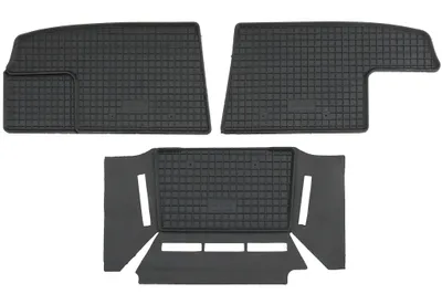 Rigum Gummi Fußmatten für Nissan NV300, Mod. Bj. 2014-, 3-teilig, schwarz