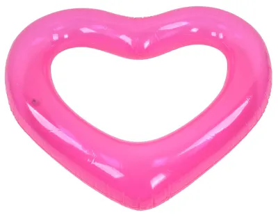 Produktbild von Herz-Pool-Schwimmer, PVC-Material, hautfreundlich, leicht, rosa, romantische Schwimmschläuche für den Sommer