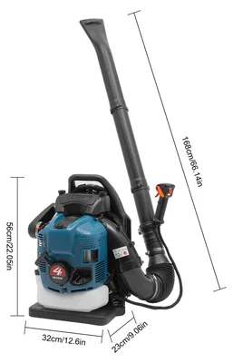 Produktbild von Bladbläser-Rucksack, 4-Takt-Benzinmotor – 2,6 kW Leistung – 75,6 cm³ Motorhubraum