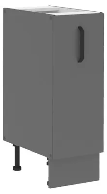 Produktbild von Küche NESSA Unterschrank 30 cm Anthrazit Schrankauszug Küchenzeile Küchenblock