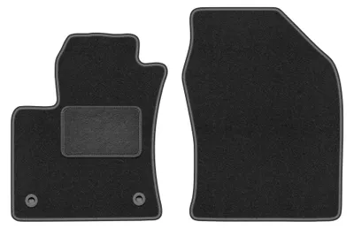 Image de Tapis avant en moquette pour Toyota Prius IV 2017- (à hayon) – 2 pièces, gris graphite, sur mesure – Wielganizator LUX