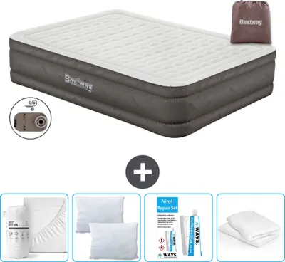 Produktbild von Bestway Luftmatratze - 2-Personen - 152 x 203 x 46 cm - Braun - Inklusive Zubehör