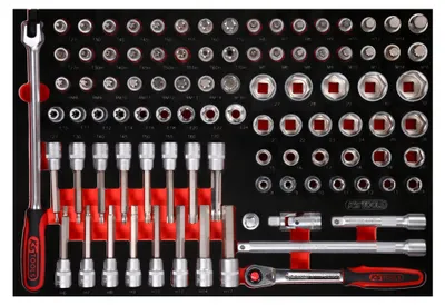 Immagine prodotto di KS TOOLS Set di chiavi a bussola da 1/2'' con inserto in schiuma, 95 pezzi ( 811.0095 )
