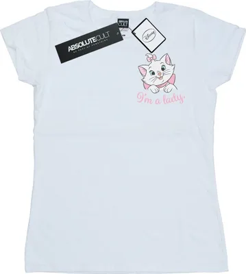 Produktbild von Disney - "Aristocats I'm A Lady" T-Shirt für Damen BI15720 (M) (Weiß)