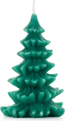 Produktbild von Kerze Weihnachtsbaum | Grün 10 cm