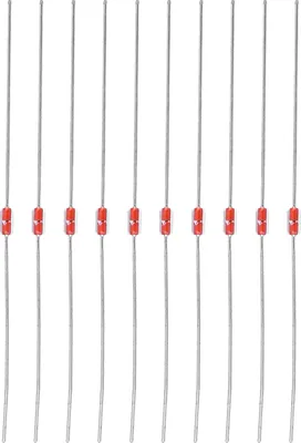 A group of thermistors arranged vertically against a white background.