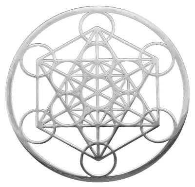 Produktbild von Metatrons Würfel aus Edelstahl 12cm