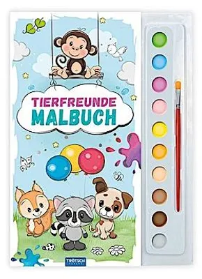 Produktbild von TRÖTSCH - Malbuch mit Tuschkasten Tierfreunde