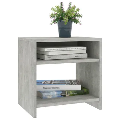 Produktbild von "im Sonderangebot"Nachttisch Elegantes Design - Beistelltisch - Nachtschrank - Betongrau 40x30x40 cm Holzwerkstoff DEMöbel 3678036