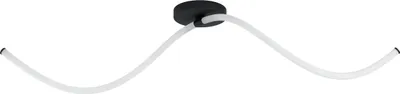Produktbild von EGLO LED Deckenleuchte Banderillas, Deckenlampe minimalistisch, Wohnzimmerlampe aus Stahl und Kunststoff, Flurlampe, Küchenlampe warmweiß, L 116 cm