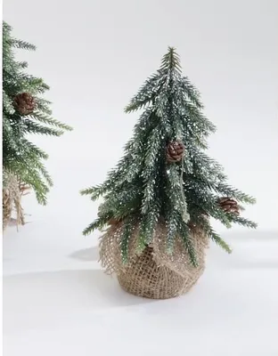 Produktbild von Dekoobjekt Tannenbaum mit Zapfen und Schnee H. 20cm Formano W25