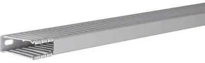 Zdjęcie produktu dla Hager BA66001507030B, Kanał kablowy, Szary, PCW, V0, 20 mm, 2000 mm