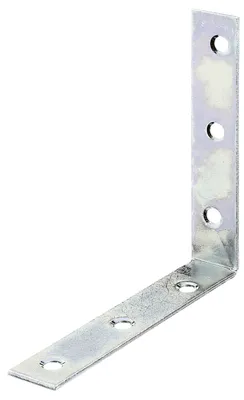 Zdjęcie produktu dla Alberts 847432 Kątownik do krzeseł, ocynkowany metodą Sendzimira, 100 x 100 x 19 mm, zestaw 200 sztuk
