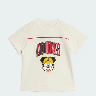 Produktbild von adidas Uni Baby Disney Mickey Mouse Tee, Off White/Pure Ruby, 6-9 Months