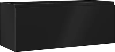 Produktbild von Mexen Orio Badezimmerschrank für Waschbecken 120 cm, 1 Schublade, schwarz matt - 91A10-12047-1-BF71