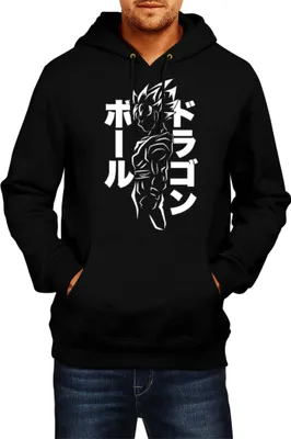 Immagine prodotto di Felpa con cappuccio da uomo Dragon Anime Manga Ball Z Goku 19, Man L , Noir
