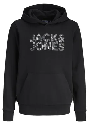 Productafbeelding van JACK & JONES Jjejeff Logo Sweater met Capuchon, Model Mni