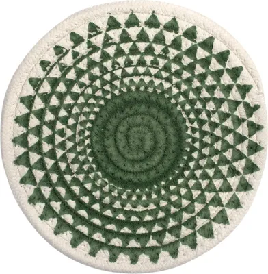 Produktbild von H&H 842931 Set mit 6 runden Untersetzern, verschiedene Dekorationen, Baumwolle und Polyester, 20 cm