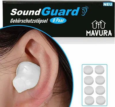 Produktbild von Ucpávky do uší SleepDreamz® silikonové ucpávky do uší koncert hluku při spánku 8 párů