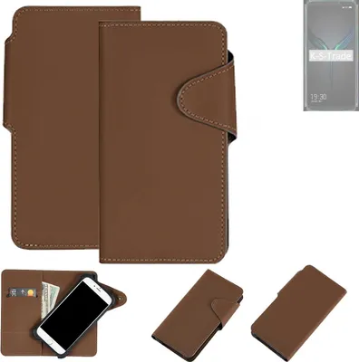 Produktbild von K-S-Trade Schutzhülle Klapphülle Kunstleder für Xiaomi Black Shark 2 Pro braun Handy Hülle Wallet Case