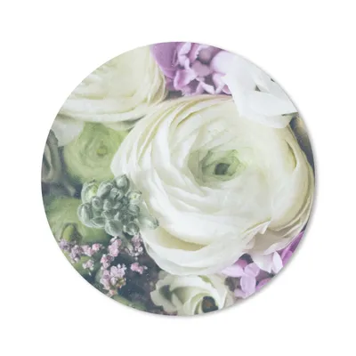 Produktbild von MuchoWow® Mauspad Mousepad Blumen - Rosen - Natur 30x30 cm - Mousepads - Maus Mat - Pad - Mausunterlage - Tischunterlage - Schreibtischmatten