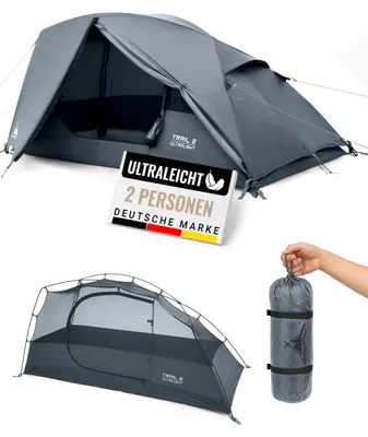 Productafbeelding van 1 & 2 personen tent - ultralicht, waterdicht 4.000 mm, compacte trekkingtent