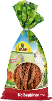 Produktbild von JR FARM Rote Hirse in Ähren - 500g Hirsespray für Papageien