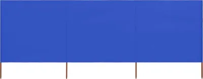 Produktbild von Möbel 3-teiliges Windschutzgewebe 400 x 80 cm Azurblau - Sonnensegel &28863