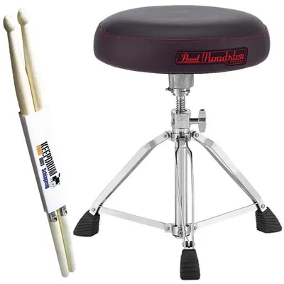 Image de Pearl Tabouret de batterie D-1500 Roadster avec baguettes