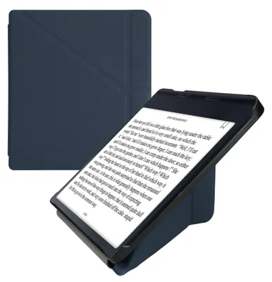 Produktbild von kwmobile Schutzhülle für Kobo Sage Hülle - Kunstleder Case - eReader Klapphülle mit Auto Sleep Funktion - Cover mit Ständer - Dunkelblau