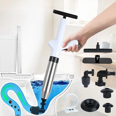 Productafbeelding van Hoge Druk Buisreiniger met 4 Zuigadapters voor Afvoerreiniging